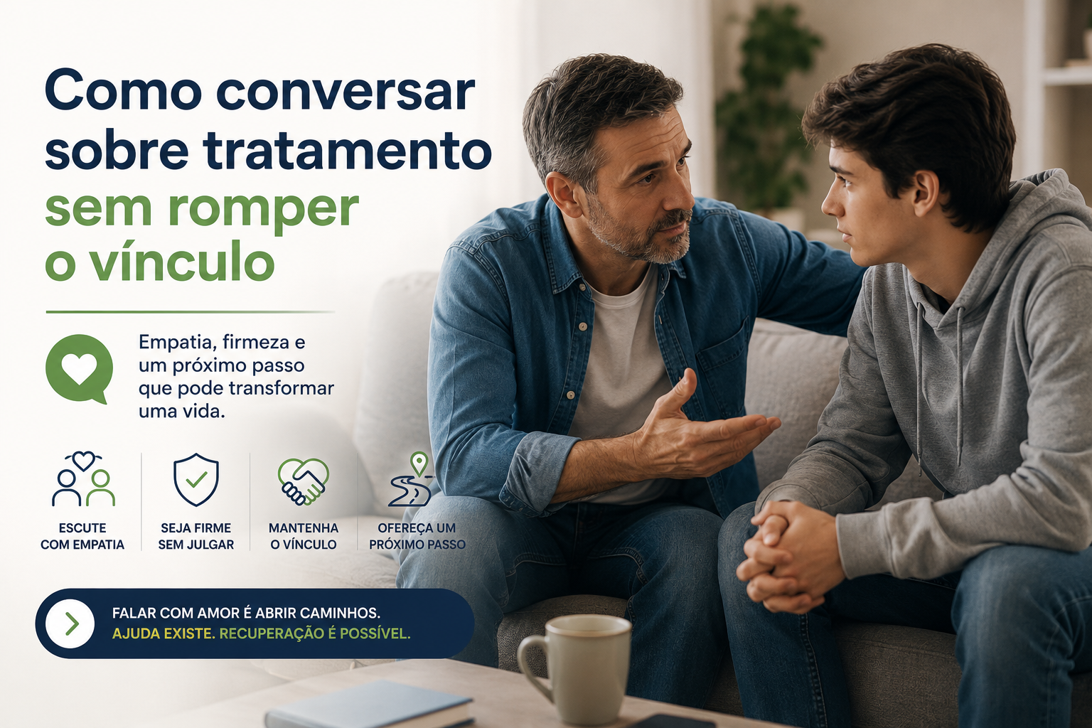 Como conversar sobre tratamento sem romper o vínculo